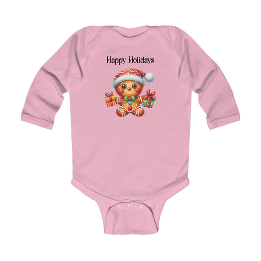 Onesie - Christmas - Gingerbread - Happy Holidays (01)