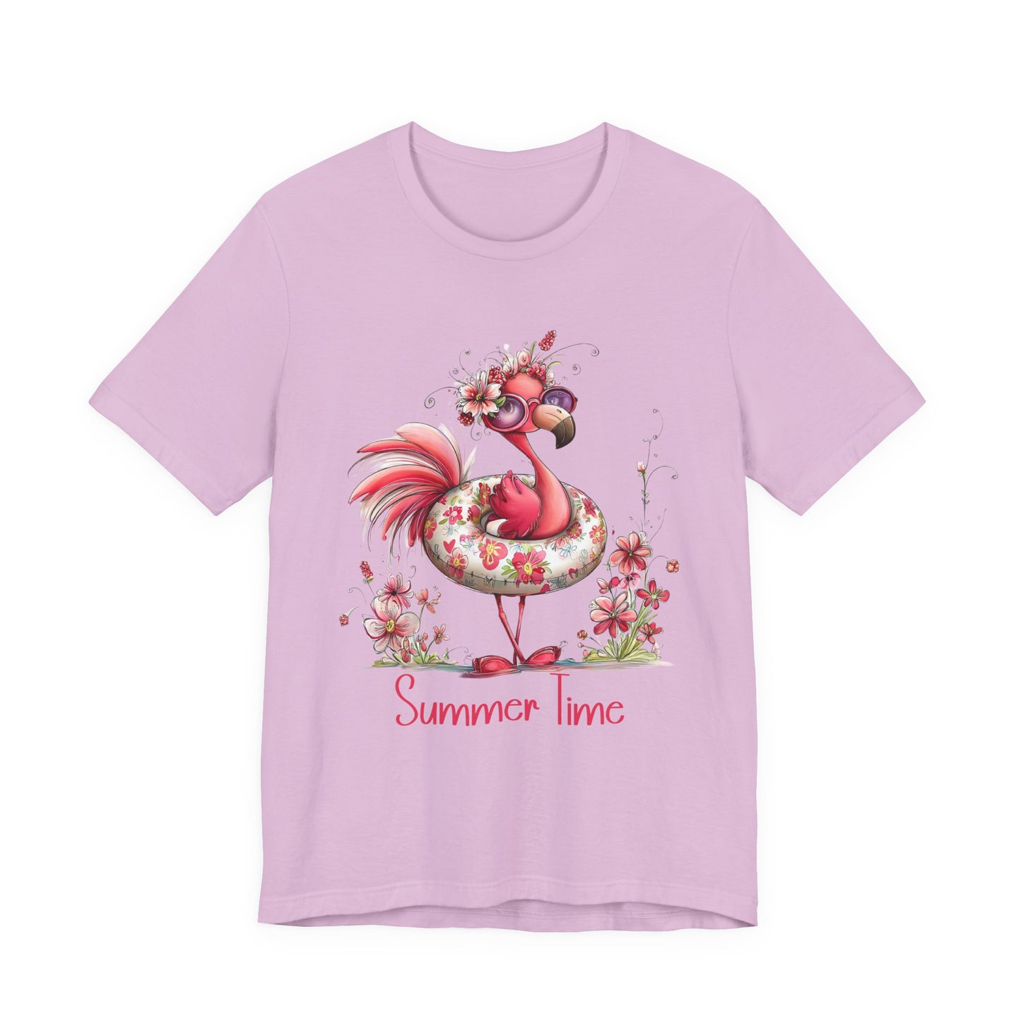 T-Shirt - Animal - Flamingo - Summer Time 01