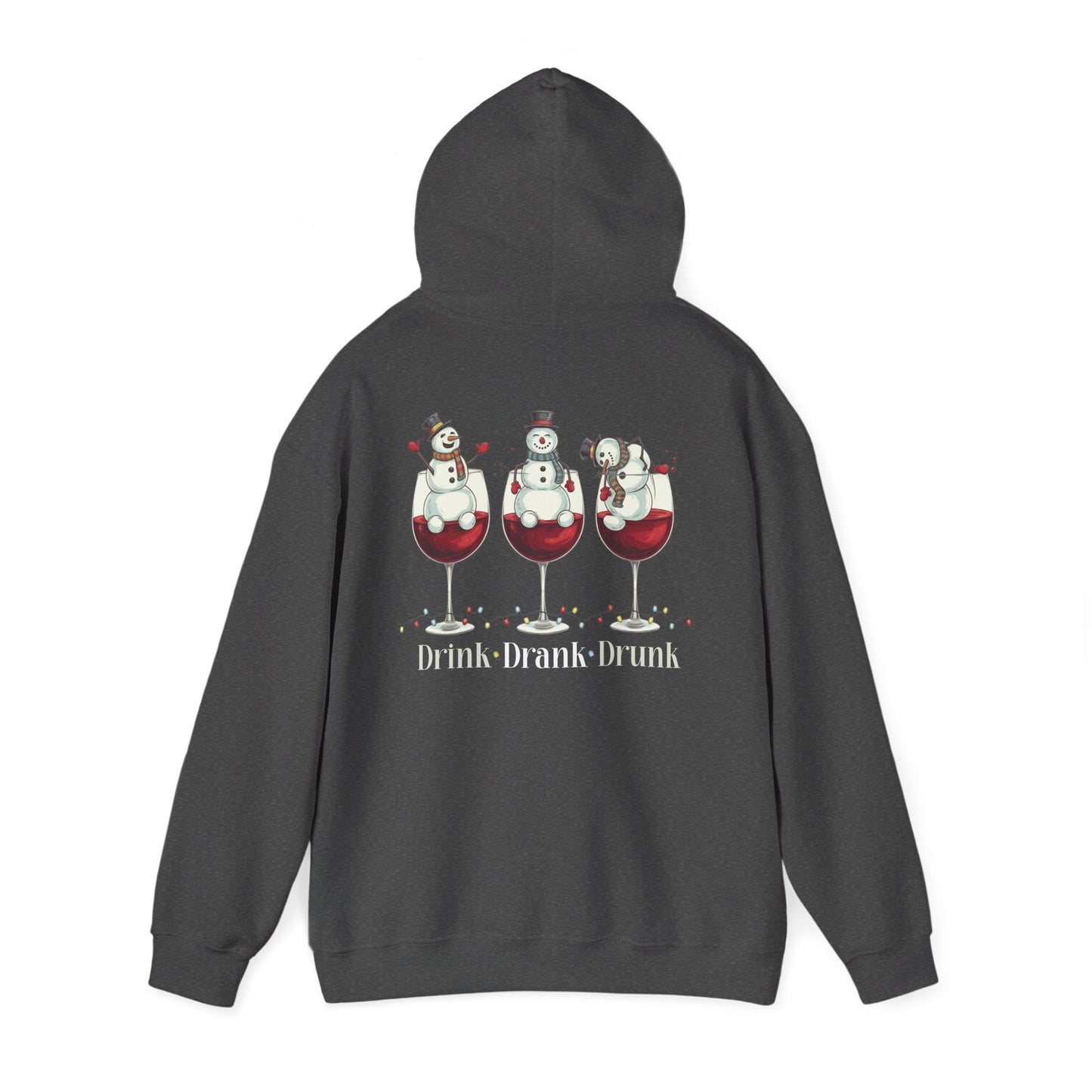 Heavy Blend Hoodie - Winter - Snowmen Drink Drank Drunk (01)