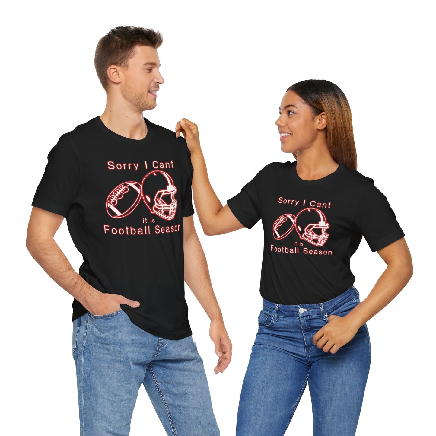 T-shirt - Football - Sorry I Cant (01e)